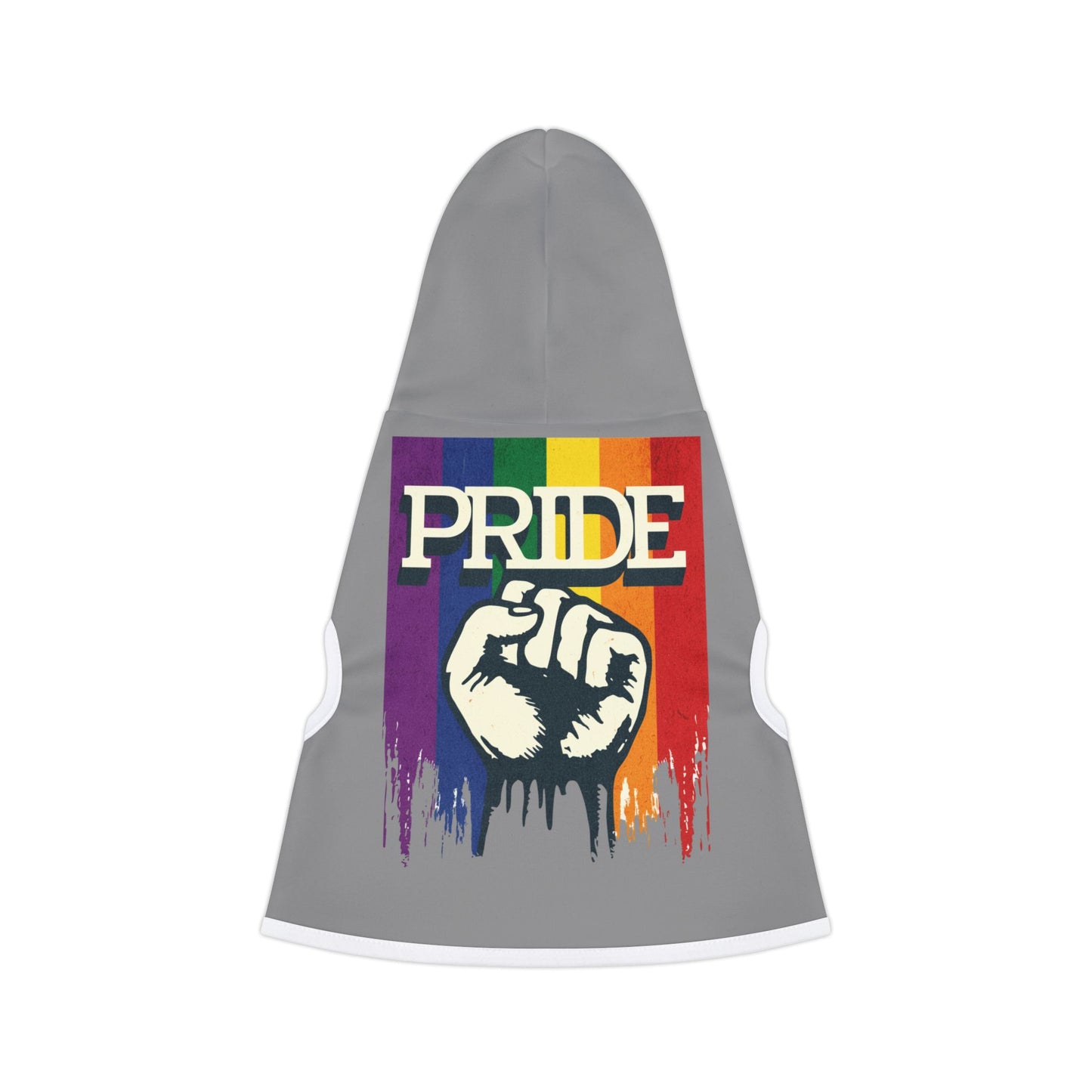 Pride Rainbow Fist Pet Hoodie — LGBTQ+ Dog & Cat Sweatshirt