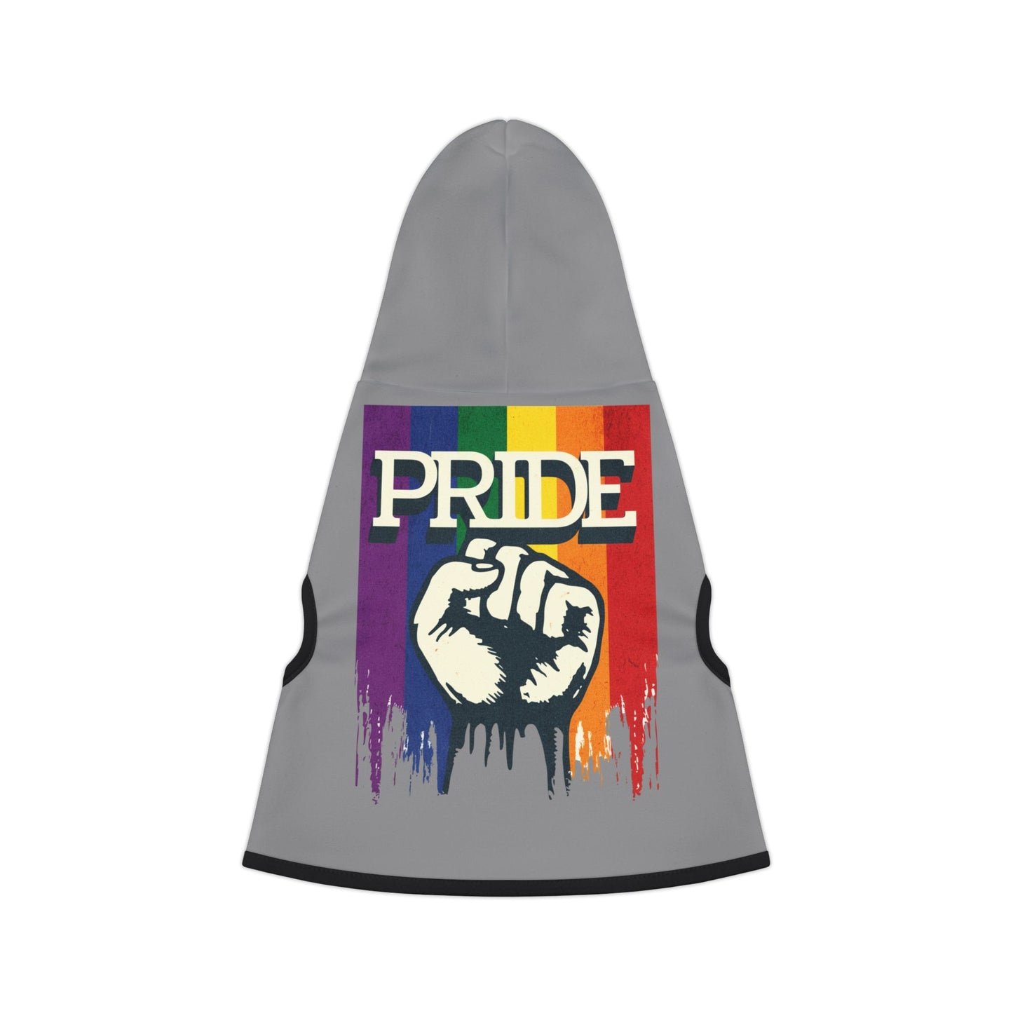 Pride Rainbow Fist Pet Hoodie — LGBTQ+ Dog & Cat Sweatshirt