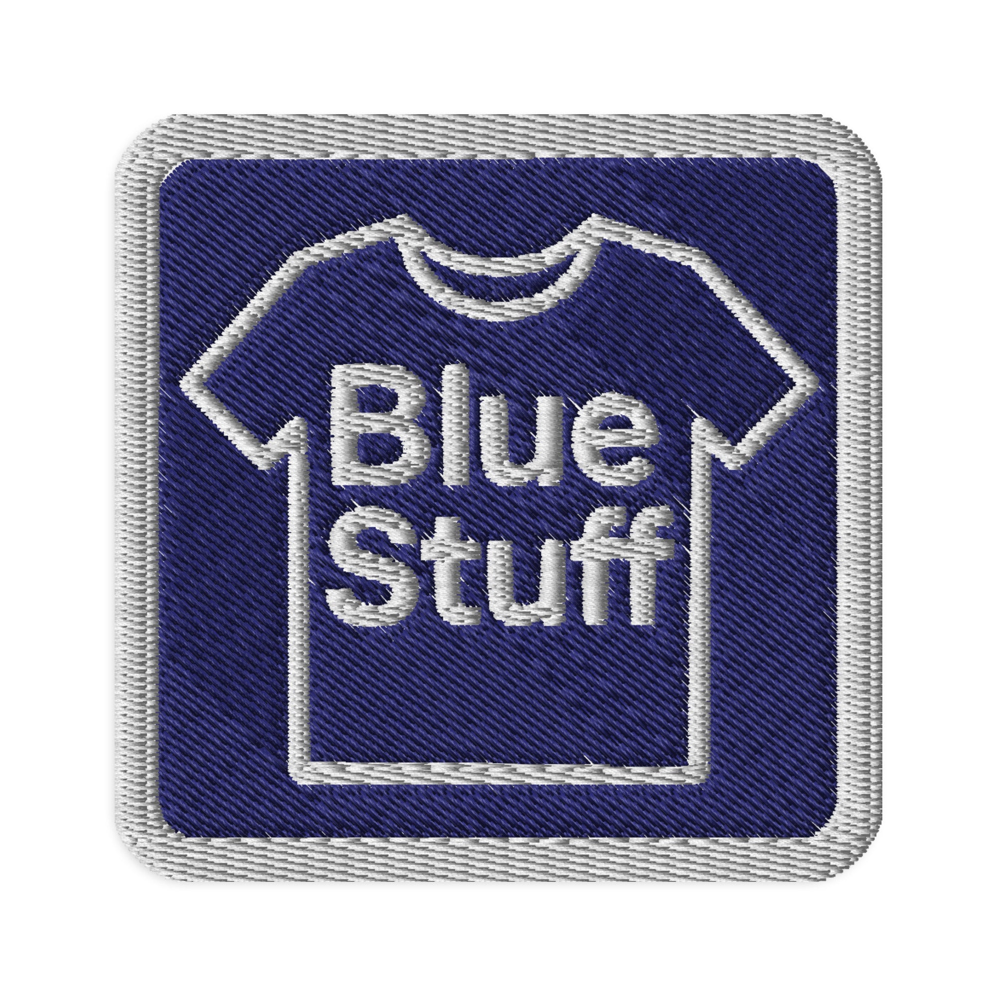 Blue Stuff Embroidered Patch 3 Inch Square – Blue Stuff Store